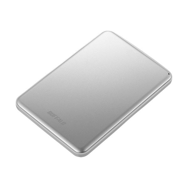 バッファロー MiniStation USB3.1（Gen1）対応 アルミ素材＆薄型ポータブルHDD 2TB シルバー HD-PUS2.0U3-SVD 1台ユーティリティ