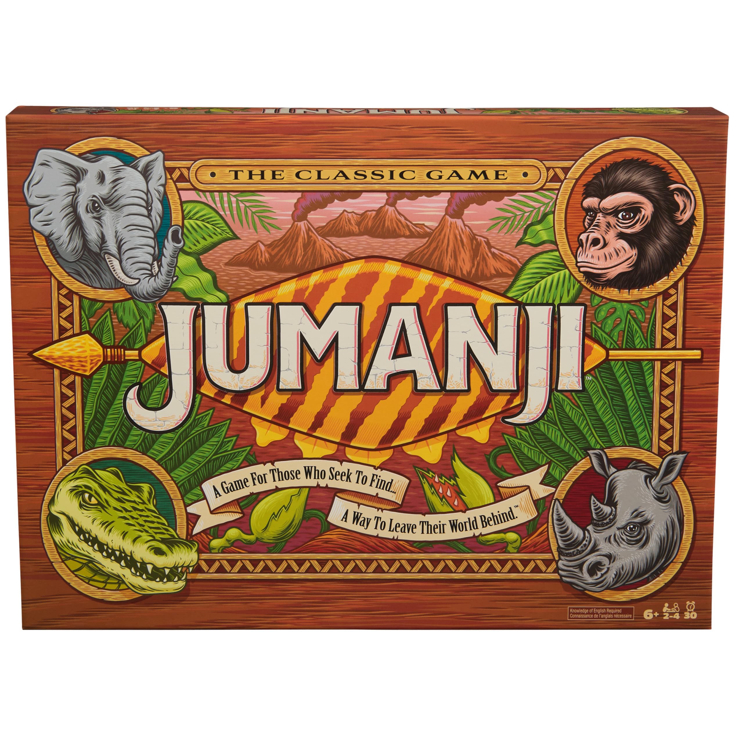 Jumanji The Game アクションコメディ映画に基づいたクラシックな怖い冒険ファミリーボードゲーム 子供と大人向け 8歳以上