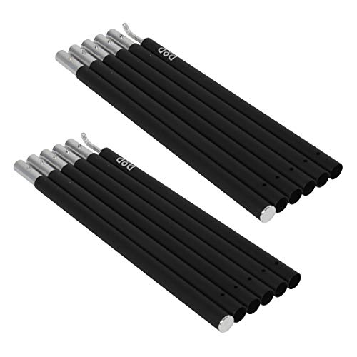 DOD(ディーオーディー) コンパクトタープポール ブラック 収納40cm 太さ19mm【ツーリング仕様】MAX約200cm XP1-630-BK