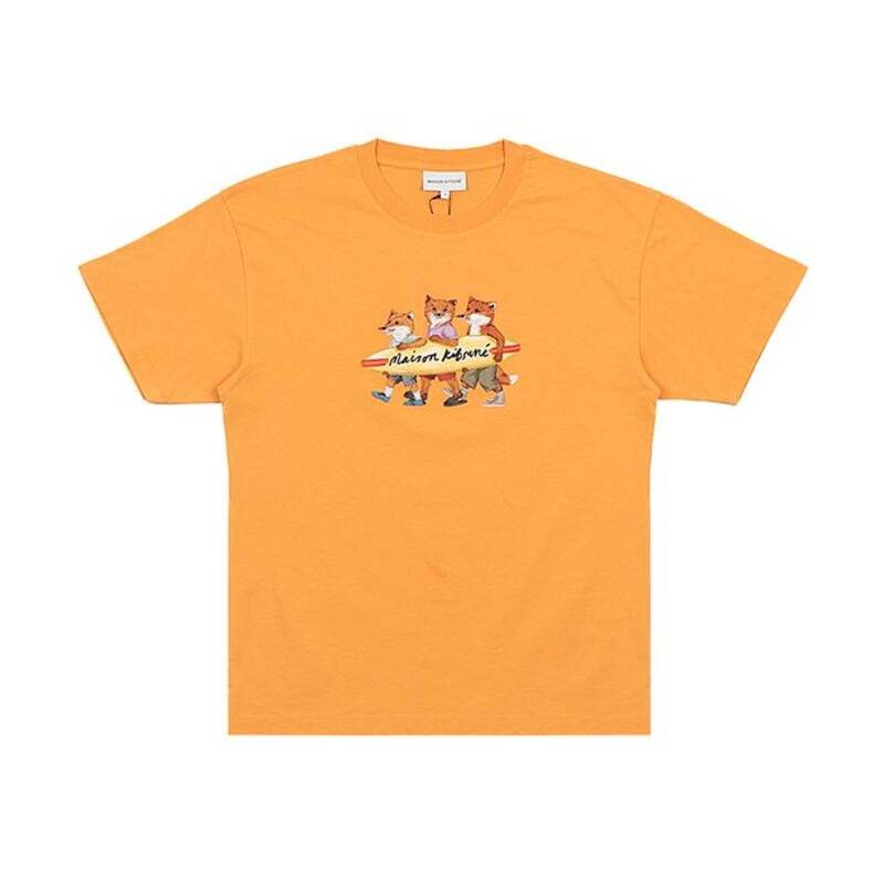 [ロロモダ] メゾン・キツネ サーフィンフォックス レディース半袖Tシャツ / MW00116KJ0136-P822