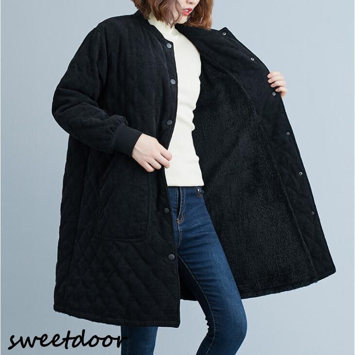 即納あり コート レディース 裏ボア 冬 レディース コーデ ジャンパー アウター 中綿入り キルティング ツイエロード 長袖 あったか 30代 40代 50代 60代