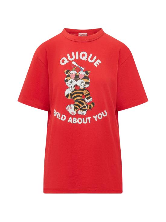 KENZO Men T-Shirts FG55TS2124SK 22 Red