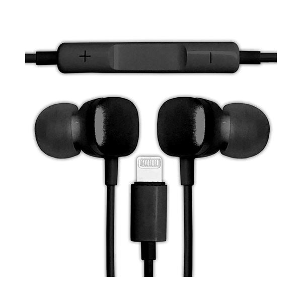 （まとめ） HIDISC STREOイヤホン for Lightning HDSE20LH1BK (×2セット) 5,467円