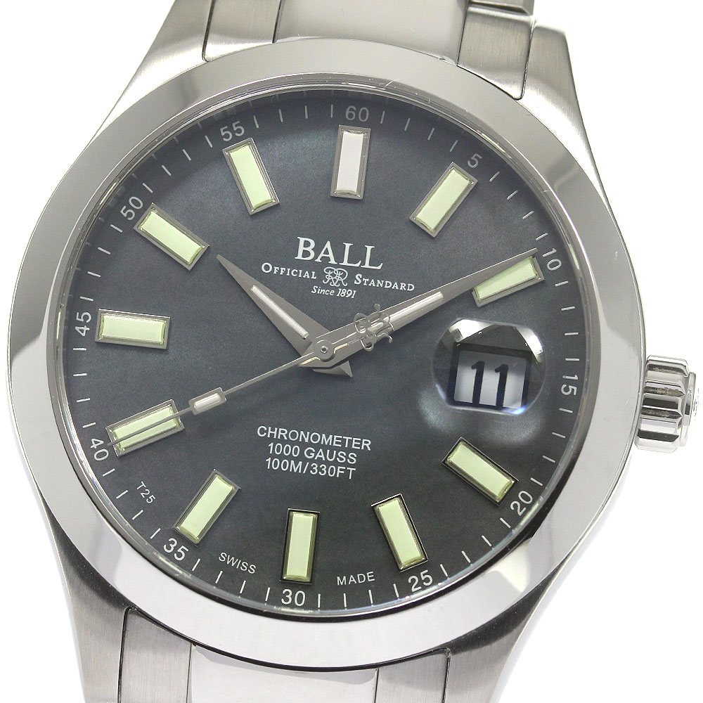 ボールウォッチ BALLWATCH NM9026C-S38CJ-BK マーベライト クロノメーター 自動巻き メンズ 美品 箱・保証書付き_839165【中古】