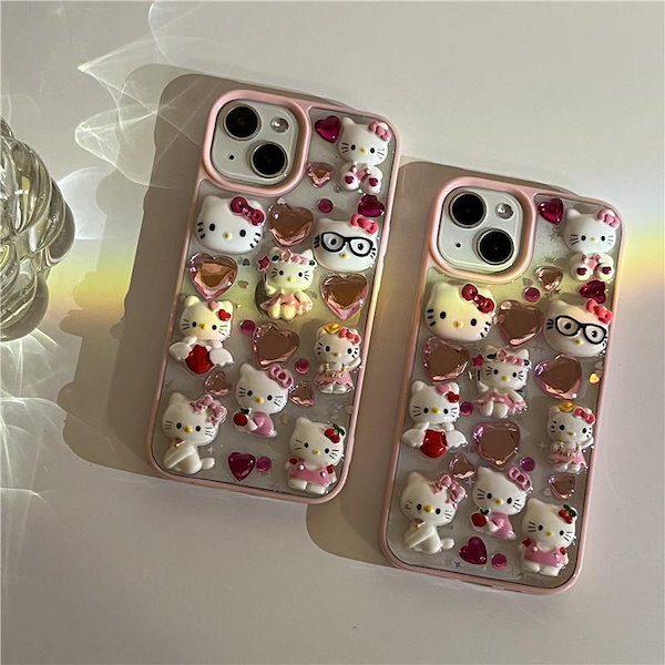 Qoo10] ハローキティiphoneケース3Dキティ