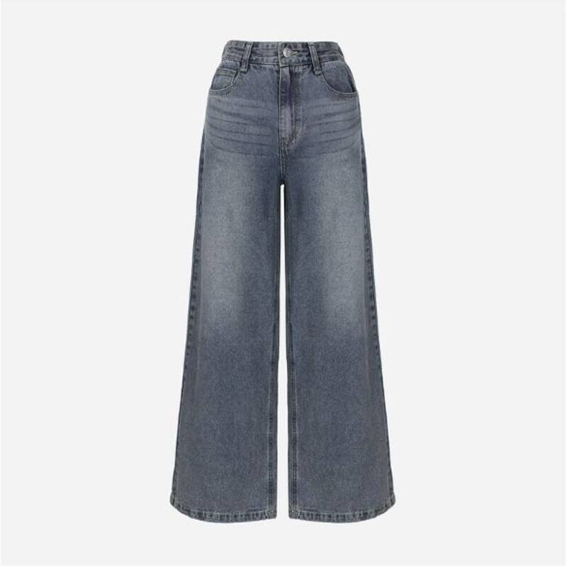 ミッドブルー セミワイド デニムパンツ T262MJE132W