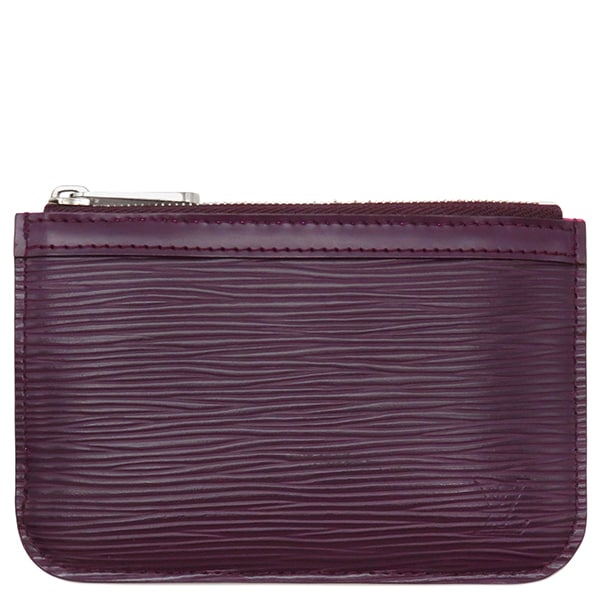 ルイヴィトン LOUIS VUITTON コインケース ポシェット クレ エピレザー カシス シルバー金具 紫 キーチェーン付き 小銭入れ M6660K CA0079【中古】