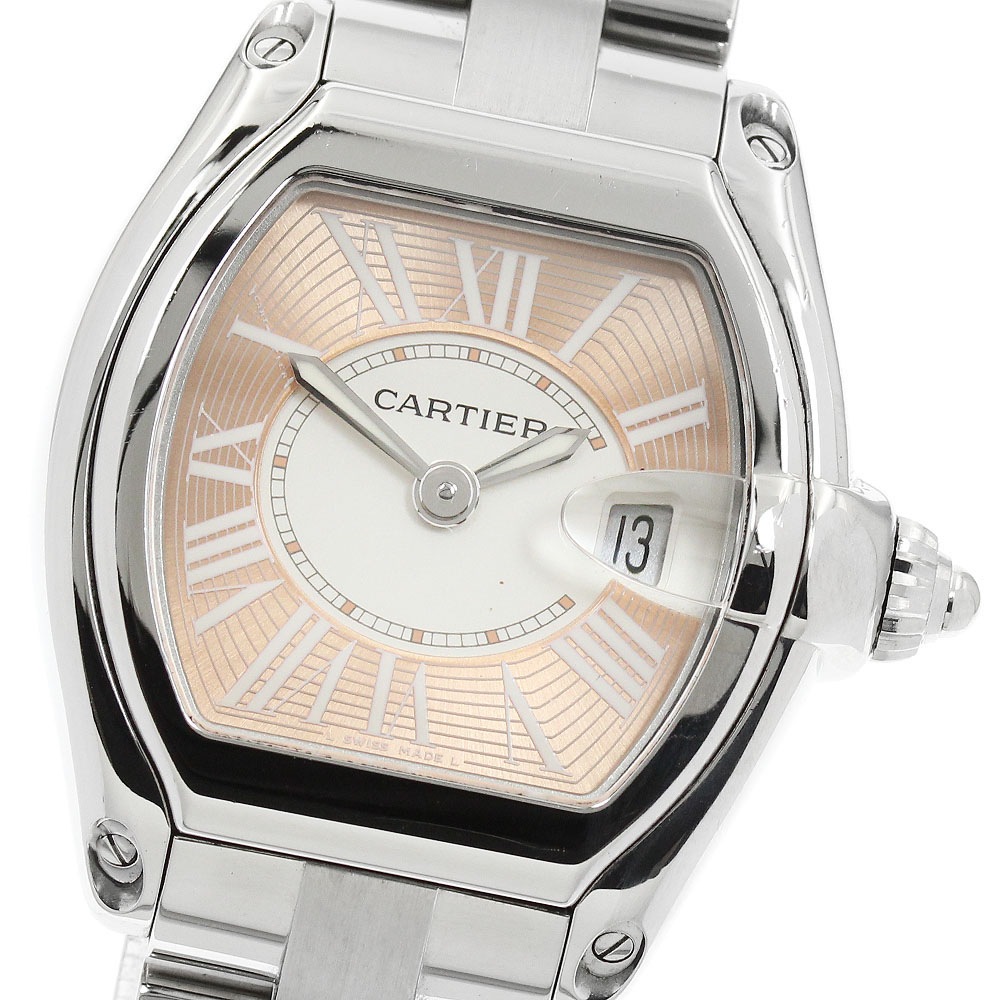 カルティエ CARTIER W62054V3 ロードスター SM 2007年限定 デイト クォーツ レディース _955027【中古】