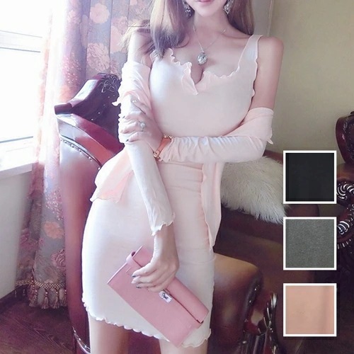 カジュアルセットアップスカートセットアップ 韓国 ファッション レディース 春 夏 カジュアル コーデ シンプル 定番 セレカジ 20代 30代 40代 2025 リブニットカットソー カーディ