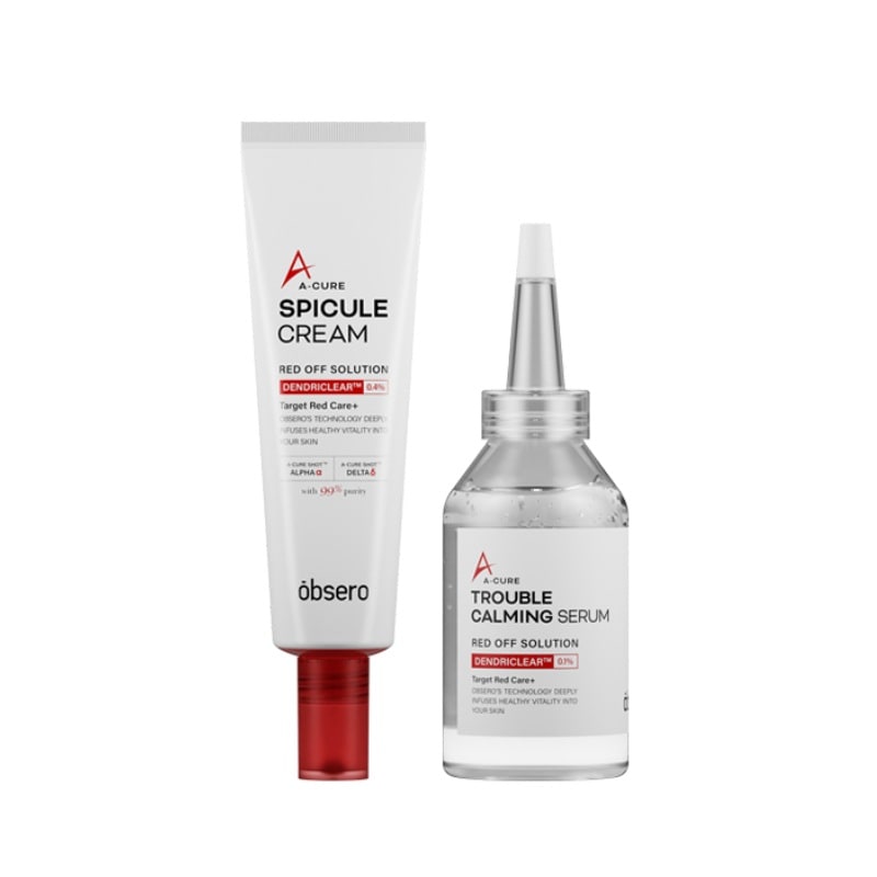 [2種セット] エーキュアスピキュールライン (クリーム 50ML /トラブルカーミングセラム 50ML)