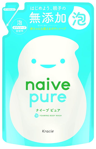 他サイト： naive pure ピュア 泡ボディソープ 詰め替え用 450mL 2個セットの商品画像