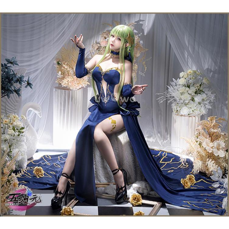 UWOWO　コードギアス 雀魂コラボ着せ替え衣装　 盤上パーティー　C.C.　コスチューム