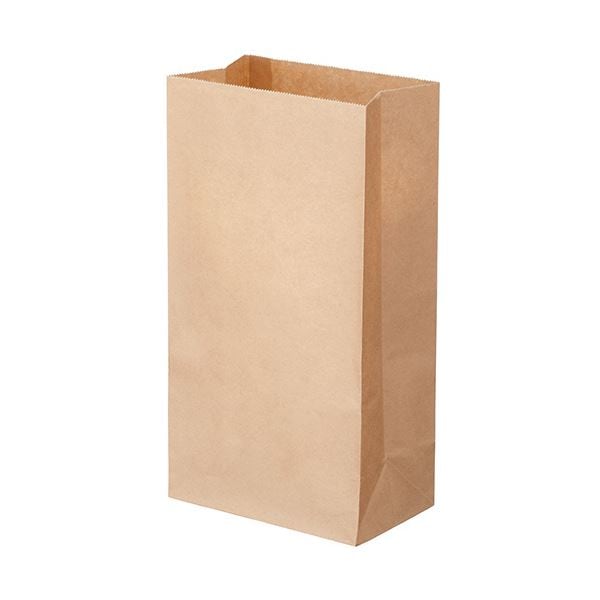 （まとめ） TANOSEE 角底袋 6号ヨコ150×タテ280×マチ幅90mm 未晒 1パック（500枚） (×3セット)