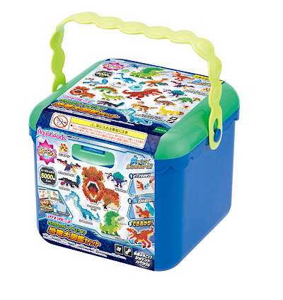 他サイト： アクアビーズ ビーズセット 【 5000ビーズバケツ 恐竜大図鑑セット 】 AQ-E01 STマーク認証 6歳以上 おもちゃ 水 水でくっつく メイキングトイの商品画像