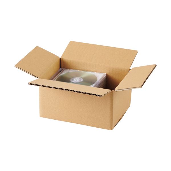 （まとめ）TANOSEE 無地ダンボール コンパクトタイプ 220155120mm 1パック（20枚） 5セット