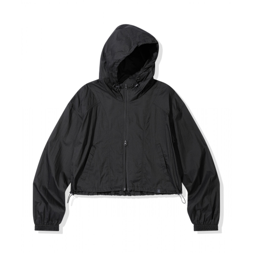 CODEGY (レディース) シアーフード付きウインドブレーカー_チャコール