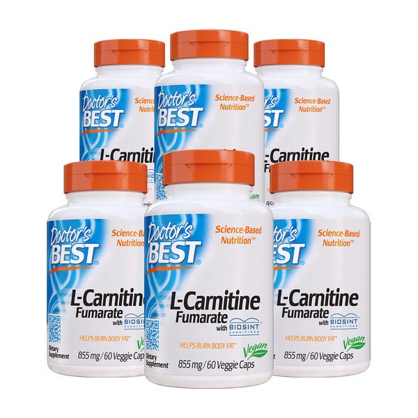 驚きの安さ 6セット L-カルニチン フマレート 855 mg 60 ベギーキャップ ビタミン類