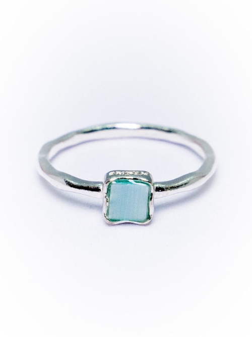 【HARANG】 HR 166R_Mint Cats Eye Ring(Square) 正規品