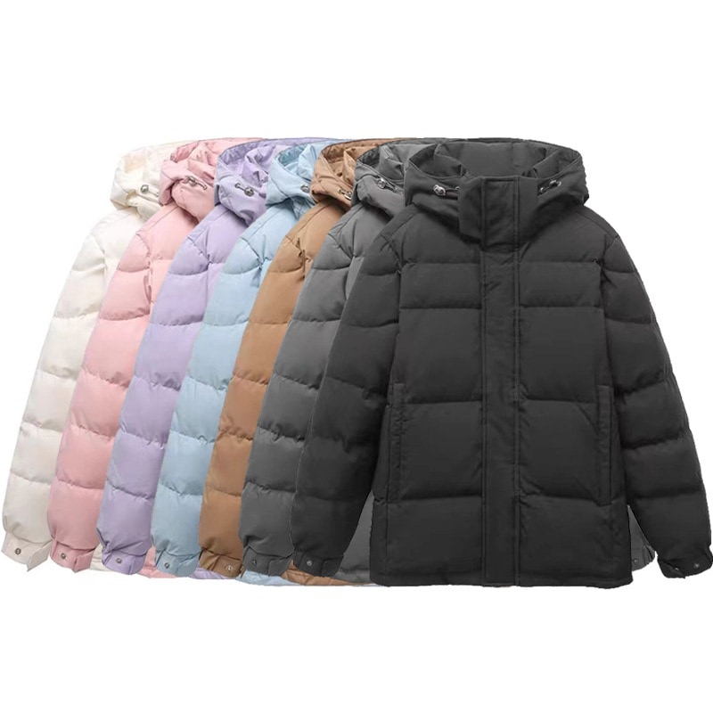 中国ドラマショートダウンジャケット男性と女性のカップル肥厚ホワイトダックダウン秋と冬の新しいフード付き嘉興平湖工場卸売