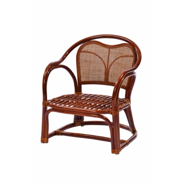 C332HR ブラウン [ラタンらくらくチェア ミドルタイプ] メーカー直送