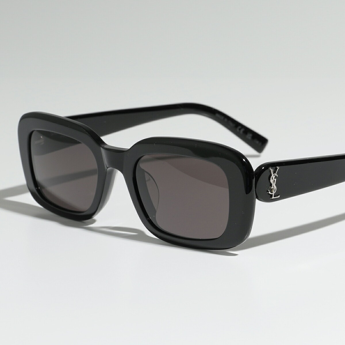 SAINT LAURENT サンローラン サングラス SL M130/F メンズ スクエア型 メガネ カサンドラロゴ YSL アイウェア 001/BLACK-BLACK-BLACKサングラス