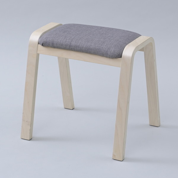 ECF-396T(GY) 曲木スツール メーカー直送