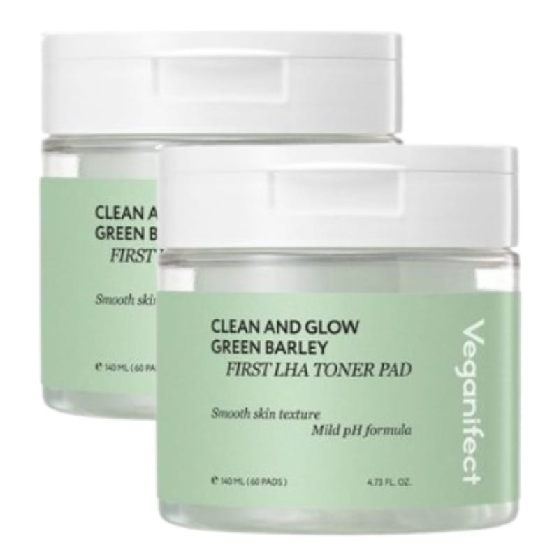 クリーン&グロー青麦ファーストLHAトナーパッド 140ml 60枚 2個