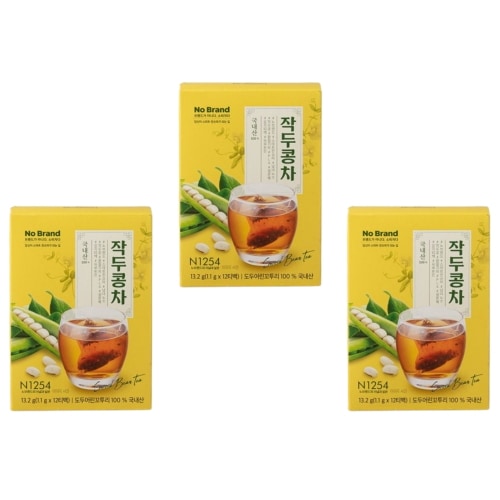 ノーブランドのお豆豆茶1.1g 12ティーバッグ×3ボックススクールオフィスタンビールームティータイムデザートキャンプホームカフェドリンク
