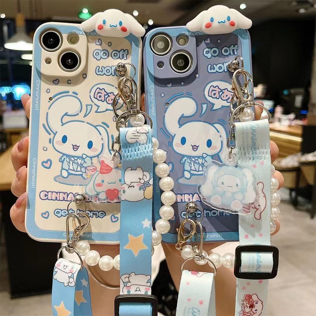 Qoo10] iphoneケース ショルダー シナモン : スマホケース・保護