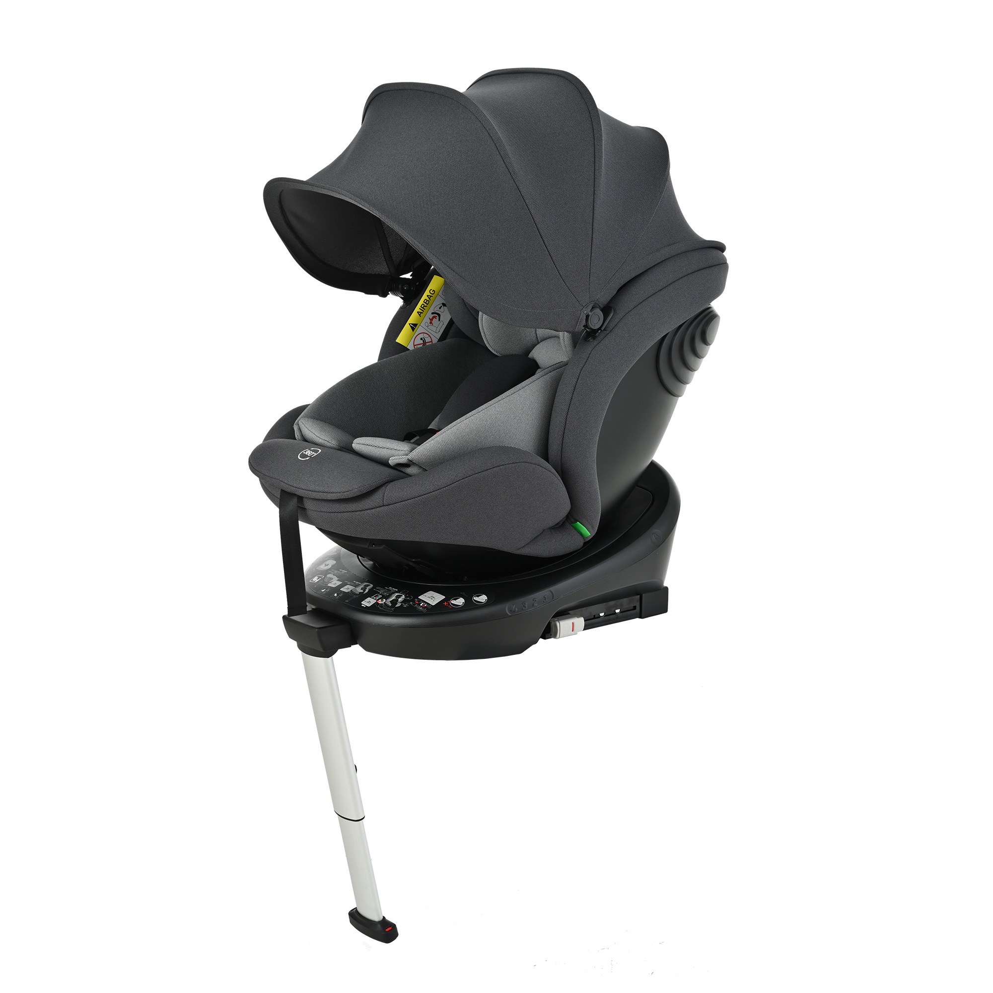 【最短即日出荷】【サポートレッグ】新安全基準R129適合 チャイルドシート ISOFIX 360度回転 0-12歳頃 40～150cm 超広いサンシェード ジュニアシート 長く使える 洗える 取付簡単