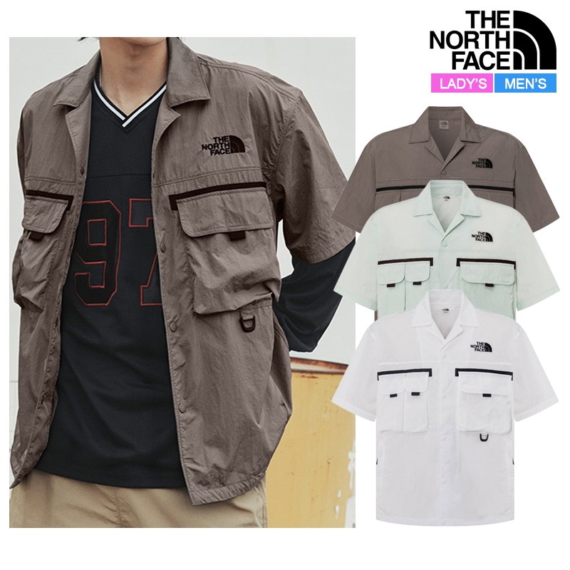 ホワイトラベル ユニセックス メンズ レディース シェルダン 半袖 シャケット NH8SR01 日常 デイリー トラベル カジュアル アウトドア カップル シャツ お出かけ ルック