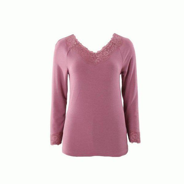 イベント）なめらかモダール80番手三重織り9分丈トップス[VLG5057C] VLG5057C-W