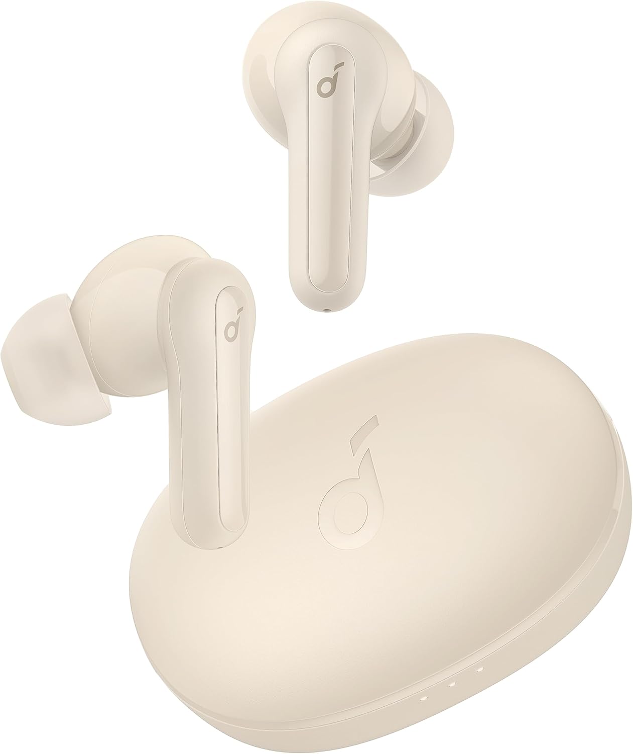 Soundcore Life P2 Mini【完全ワイヤレスイヤホン / Bluetooth5.3対応 / IPX5防水規格 / 最大32時間音楽再生 / 専用アプリ対応】オフホワイト