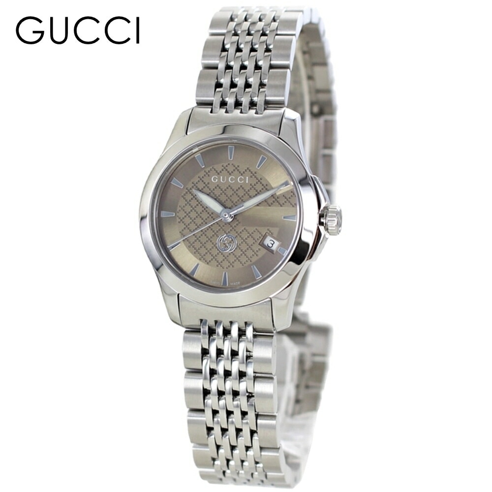 グッチ 腕時計 手表 レディース 腕時計収納ケース 付き 女性 プレゼント グッチ時計 Gタイムレス ブランド おしゃれ 40代 50代 誕生日 記念日 gucci ブラウン シルバー ポイント消化