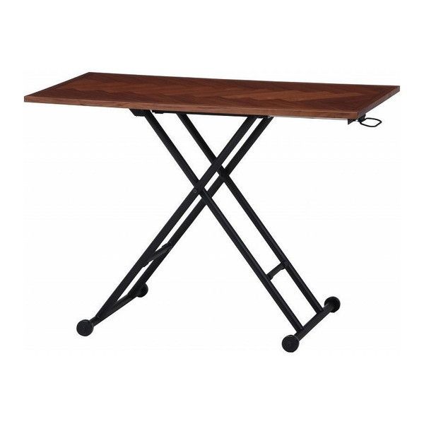 不二貿易 19242 昇降テーブル シルビア ブラウン メーカー直送