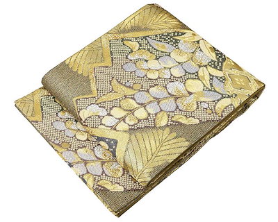 Qoo10] 袋帯 正絹 松藤匹田模様 良品 リサイク