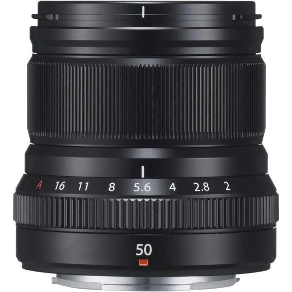 【中古】フジフィルム FUJIFILM 単焦点中望遠レンズ XF50mmF2 R WR B ブラック