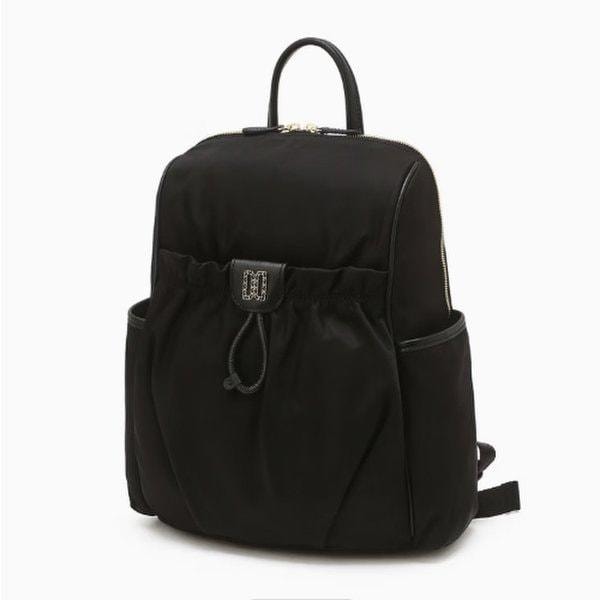 [HILTON] ブラックアンティークDD飾りナイロンバックパックDCBA6E334BK_s