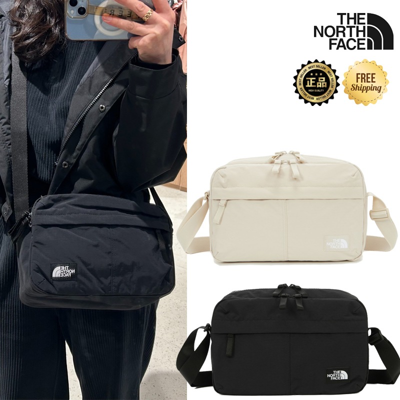 NN2PR87 TRAVEL CROSS BAG M 斜め掛け ショルダー 収納 多ポケット 軽量 通勤 通学 旅行 ブラック ベージュ 韓国コーデ コーデ提案 パーカー ジャケット サブ ファスナー