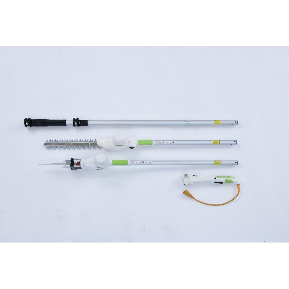 山善 高枝ガーデントリマー&ガーデンソー 4WAYセット AC電源タイプ PHS-3000 伸縮 高枝切り 剪定 ポールソー 着脱伸縮ポール付