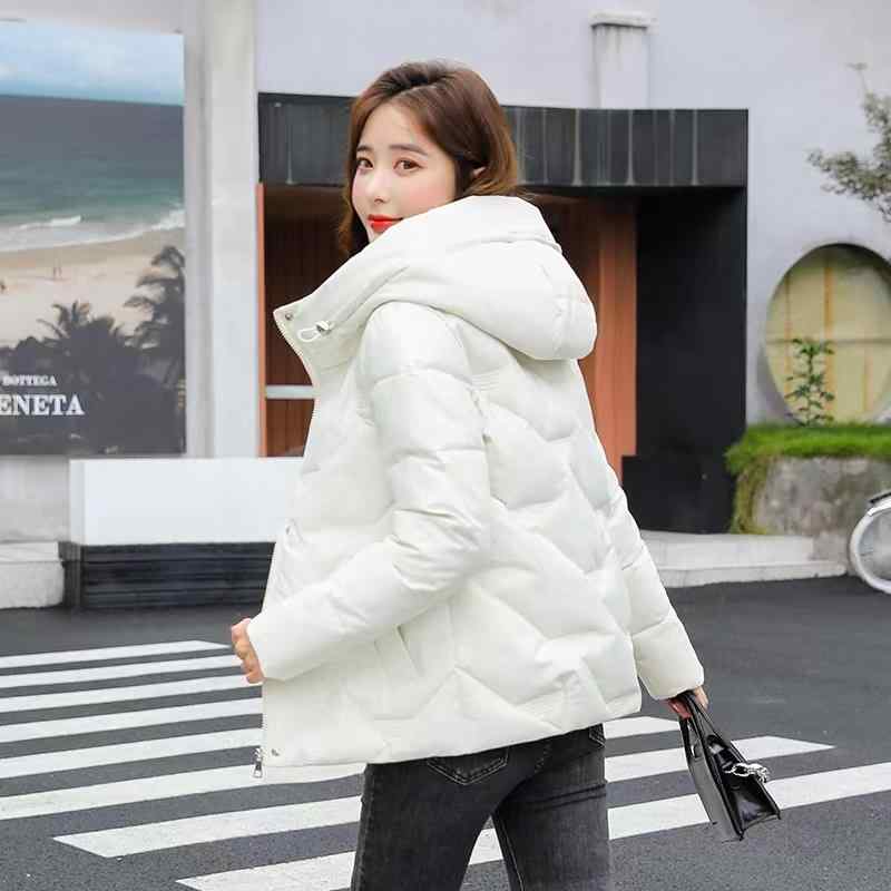 秋服 レディース ファッション オシャレ カワイイ シンプル 大人カワイイ 大きいサイズ ダウン コットンコート 韓国ファッション スリム フード付き カジュアル