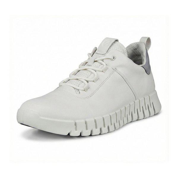 男性スニーカー レザー ホワイト コンフォートシューズ グルーブ 2025FW