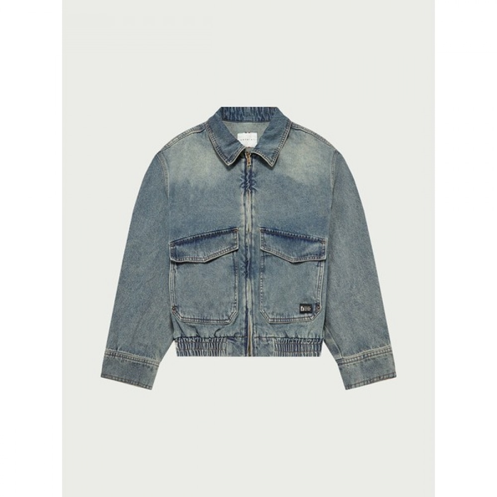 [ハングテン] メンズルーズフィットウォッシュトラッカージャケット_295 (10520-010-405-10)