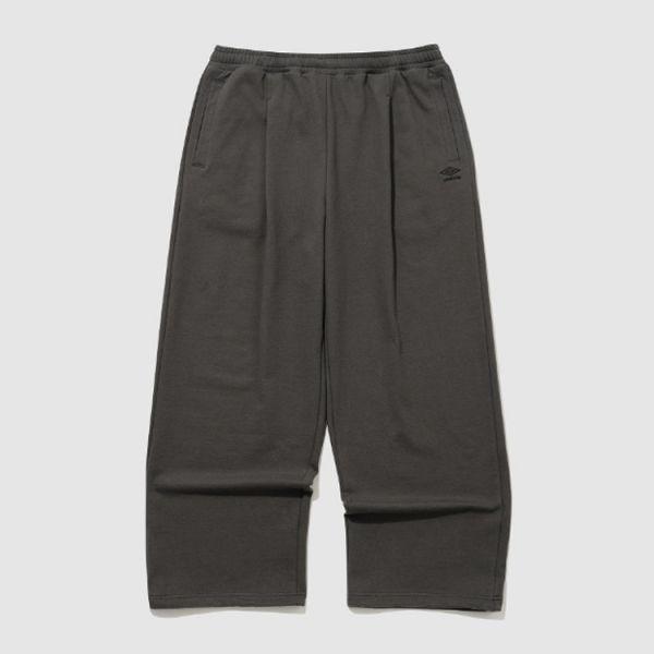 U スポーティ ニット ワイド ジョガー 2WAY パンツ ダーツ チャコール UR121CFP15DCH 931168