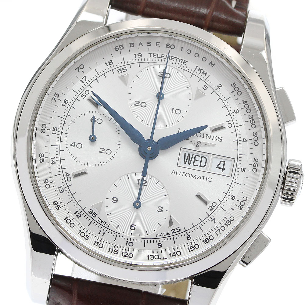 ロンジン LONGINES L2.747.4 ヘリテージ 1954 クロノグラフ デイデイト 自動巻き メンズ _948881【中古】