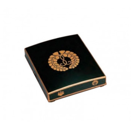 御文章箱 木質製 盛紋 大 黒(内梨地・フチ金) 下り藤 4101873800421