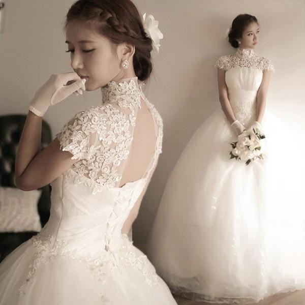 ウエディングドレス 袖付き 二次会 ウェディングドレス 安い 結婚式 プリンセス エンパイア 花嫁 披露宴 ロングドレス ブライダル wedding dress