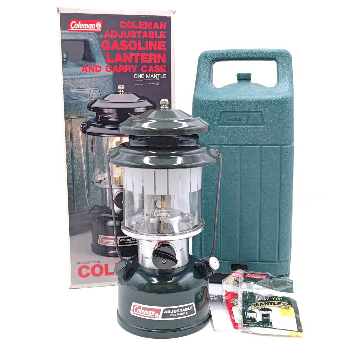 【中古】コールマン 286A740J ワンマントルランタン ガソリン 1993年製10月製 Coleman 200キャンドルパワー キャンプ