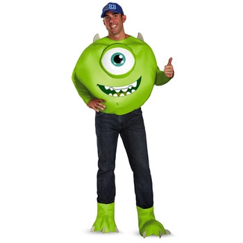 コスプレ 仮装 DXマイク 大人用 XL(42-46) 大きいサイズ 【 コスプレ 衣装 ハロウィン 仮装 コスチューム ディズニー グッズ 大きいサイズ メンズ モンスターズインク マイク パーティ