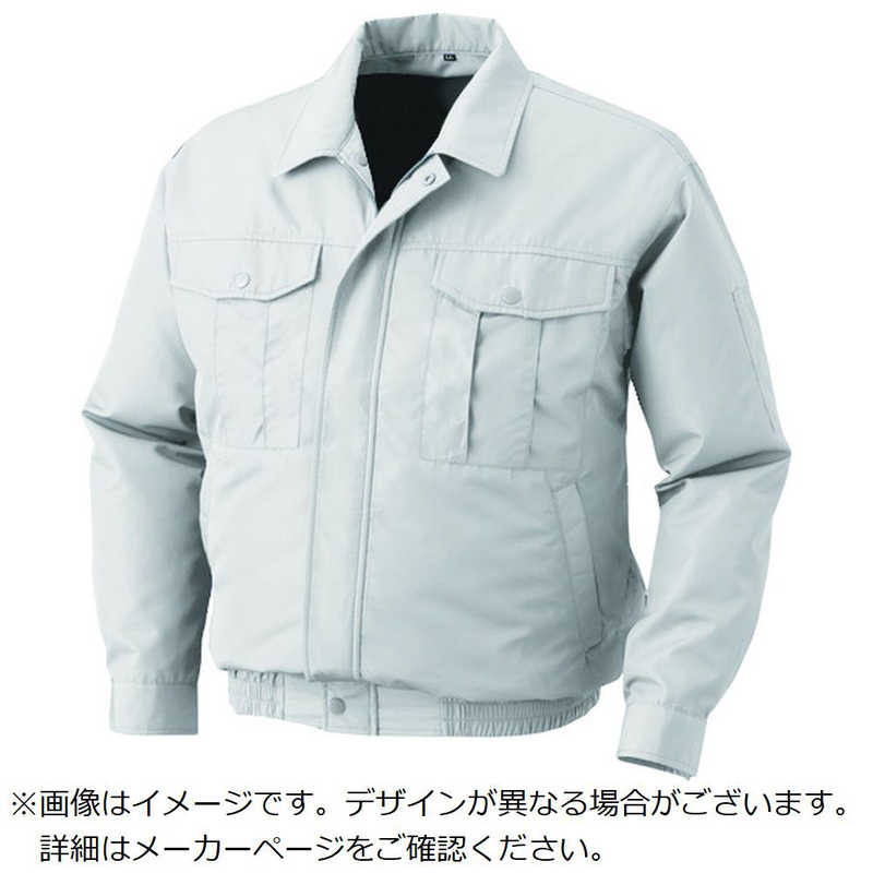 空調服　空調服　ポリエステル製ワーク空調服　ウェアのみ　シルバー　M 　KU90540C06S2